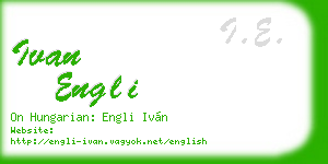 ivan engli business card