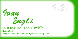 ivan engli business card